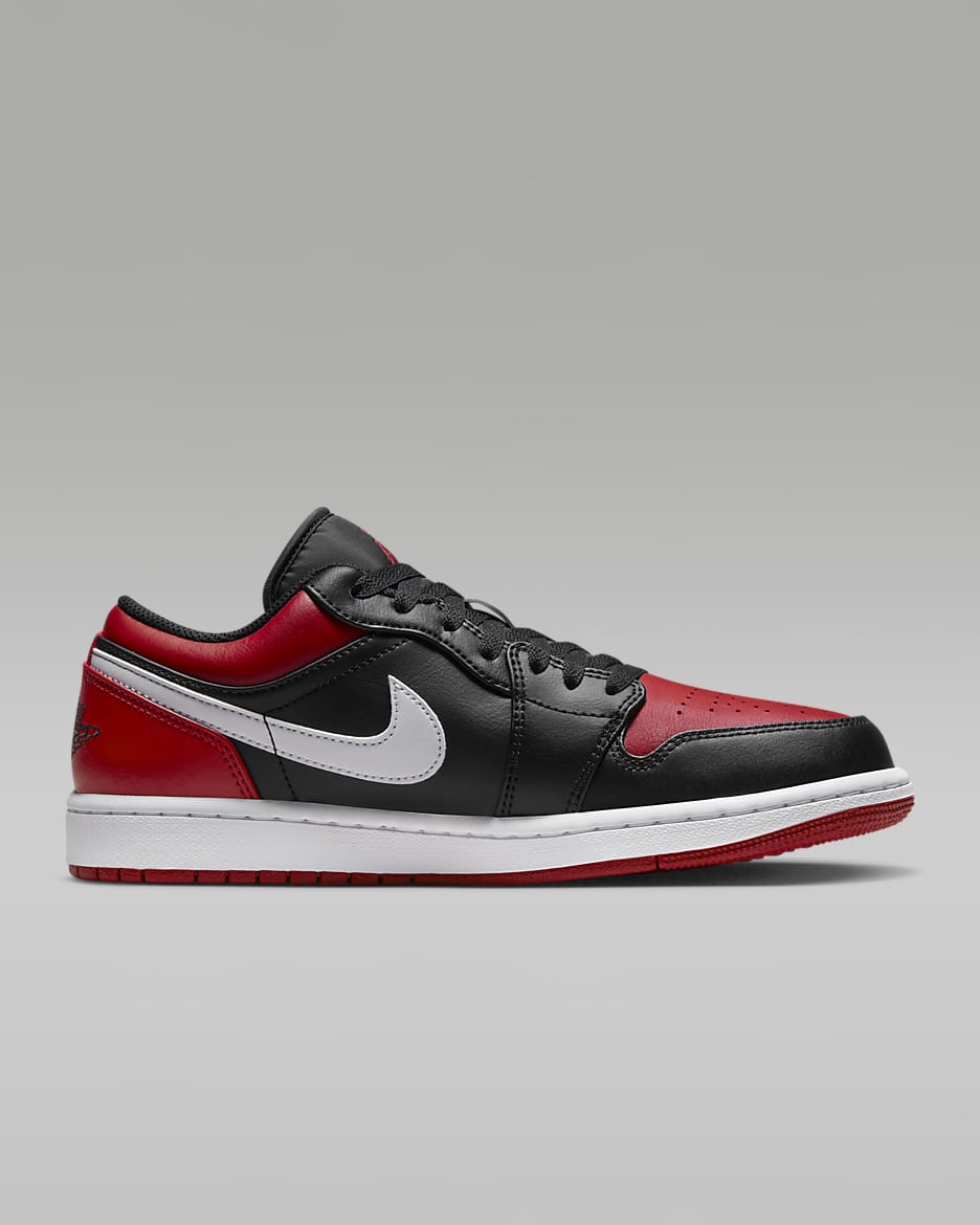 Air jordan 1 low white/gym red/black discount